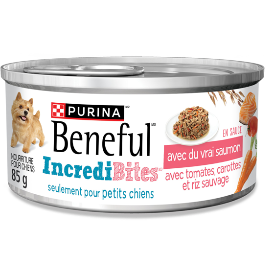 Purina (MD) Beneful(MD) IncrediBites(MD) avec du Vrai Saumon en Sauce Nourriture pour Chiens 85 g 85 g, 2,11 $/100g