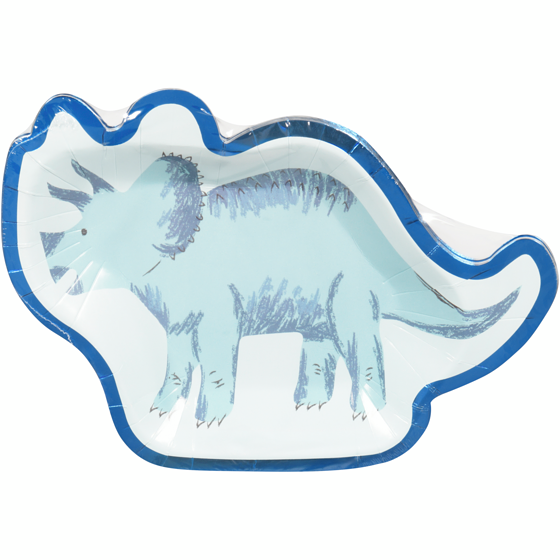 Tomo Dinosaur 8ct Shaped Plates 8 ea, $0.38/1ea