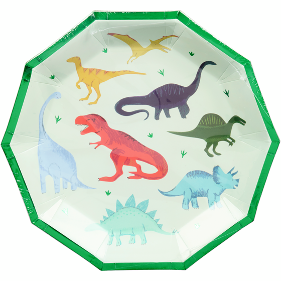 Tomo Dinosaur 8ct Shaped Plates 1 ea, $3.50/1ea