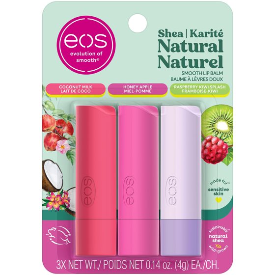 EOS 100 % Naturels et Biologiques, Lot de 3 baumes différents en bâton 12 g, 74,92 $/100g