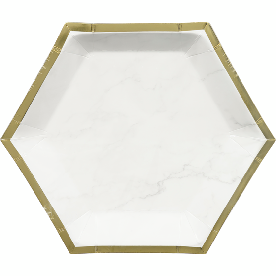 Tomo Occasion 8ct Marble Plates 8 ea, $0.44/1ea