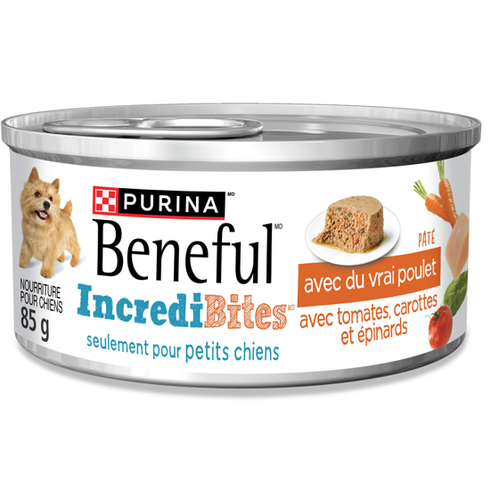 Purina (MD) Beneful(MD) IncrediBites(MD) avec du Vrai Poulet Pâté Nourriture pour Chiens 85 g 85 g, 2,11 $/100g