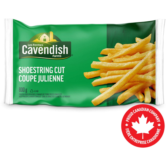 Les Fermes Cavendish Frites coupe julienne Classique  800 g, 0,56 $/100g