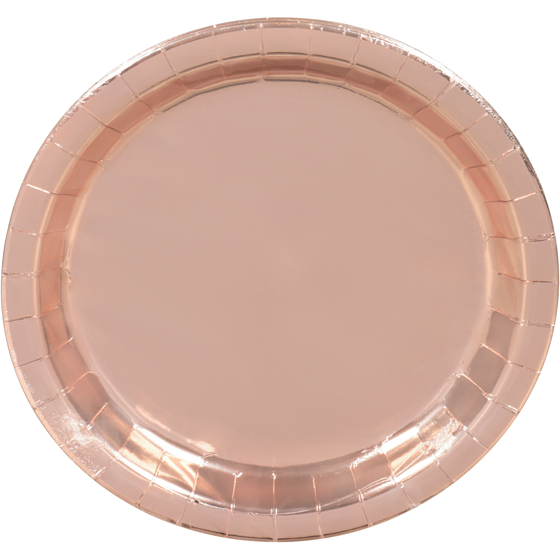 Tomo Occasion 8ct Round Plates Rose Gold 8 ea, $0.31/1ea