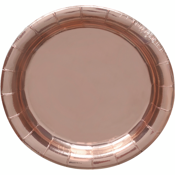 Tomo Occasion 8ct Round Plates Rose Gold 8 ea, $0.25/1ea