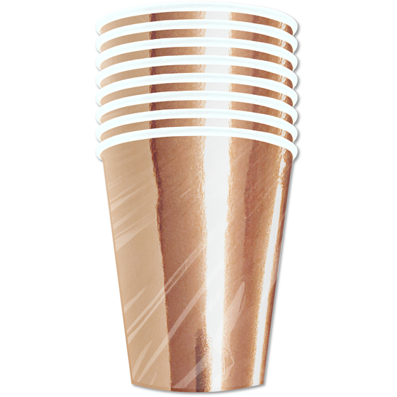 Tomo Occasion 8ct Paper Cups Rose Gold 8 ea, $0.31/1ea