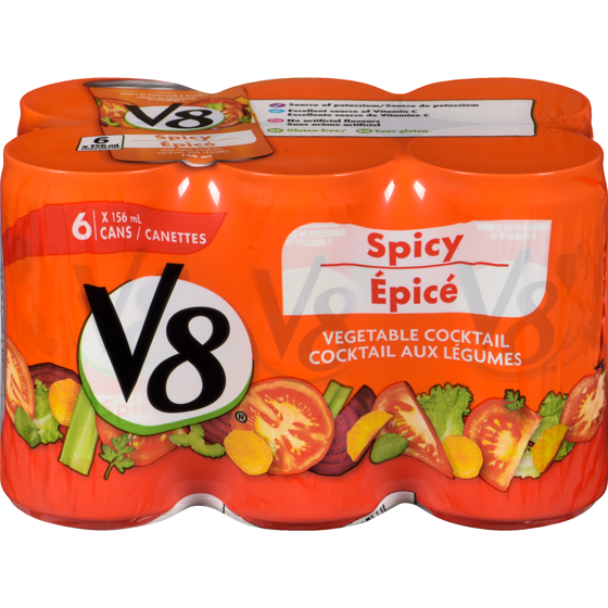 V8 Vegetable Cocktail Spicy 6x156.0 ml, $0.48/100ml