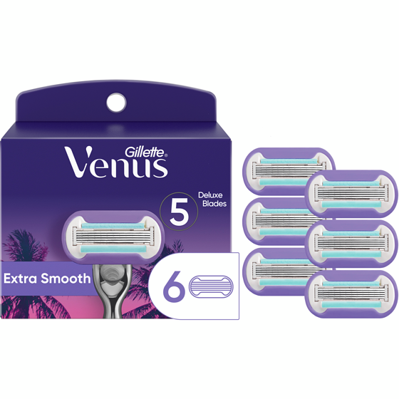 Gillette Miami Midnight Extra Smooth Women's Razor Blade Refills, 6 Refills 6 ea, $5.67/1ea