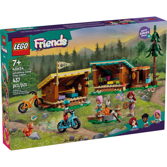 LEGO Friends Adventure Camp Cozy Cabins 42624 1 ea, $60.00/1ea