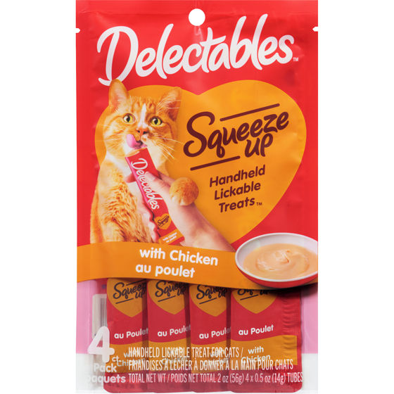 Hartz Squeeze Up Handheld Lickable Treat For Cats With Chicken 1 ea, $3.29/1ea