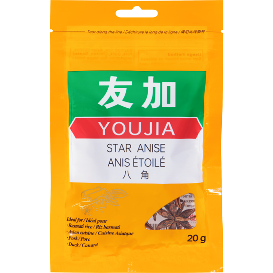 YOUJIA L'anis étoilé 20 g, 17,45 $/100g