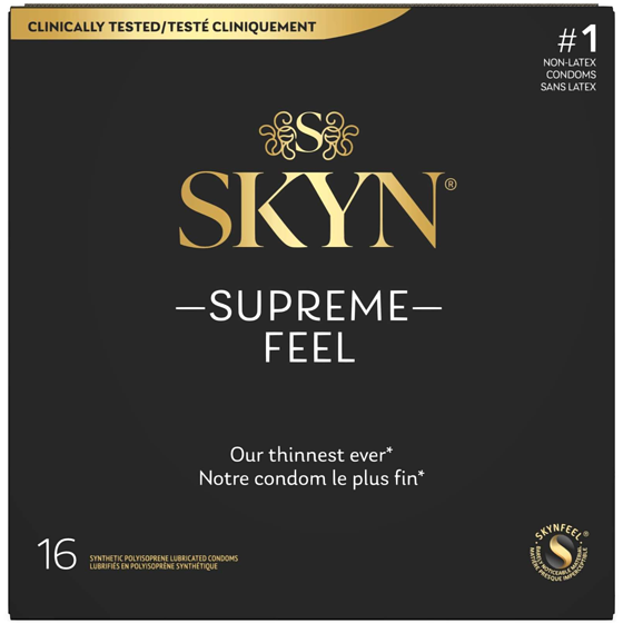 Skyn Synthetic Polyisoprene Lubricated Condoms Supreme Feel 16 ea, $1.66/1ea