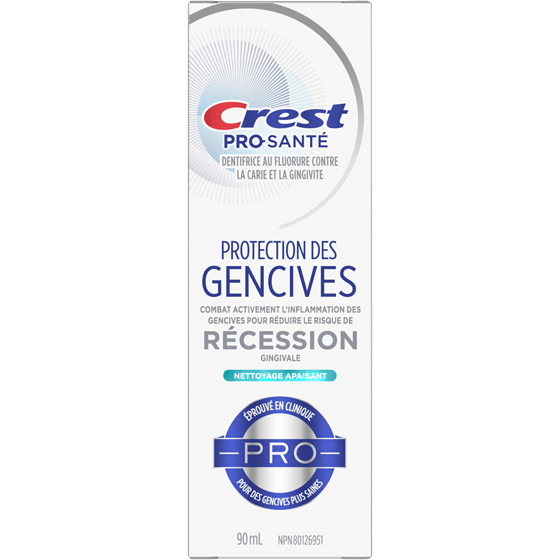 Crest Dentifrice Pro-Santé Protection des gencives, 90 mL – Anticarie, dentifrice au fluorure antibactérien, éprouvé en clinique pour des gencives plus saines. 90 ml, 9,99 $/100ml
