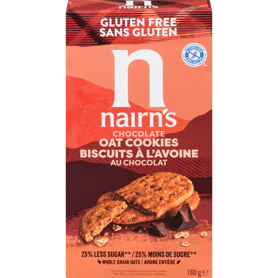 Nairn's Oat Cookies Gluten Free Chocolate 160 g, $4.06/100g