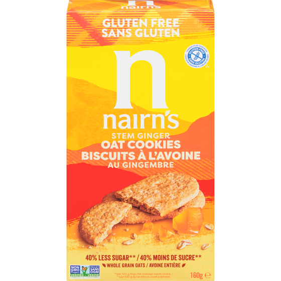 Nairn's Oat Cookies Stem Ginger Gluten Free 160 g, $4.06/100g