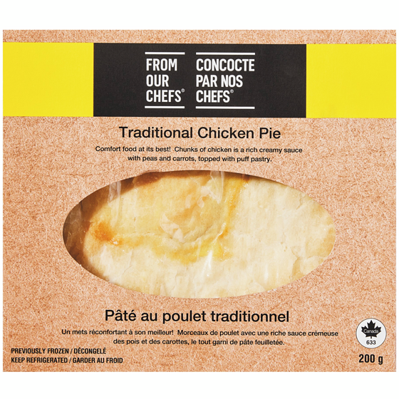 From Our Chefs Traditional Chicken Pie 600 g, $2.17/100g