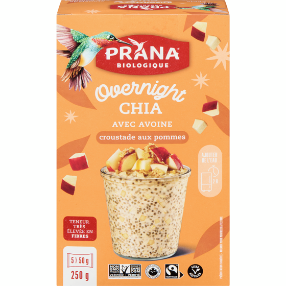 Prana Chia au frigo - Crumble aux pommes 250 g, 3,20 $/100g