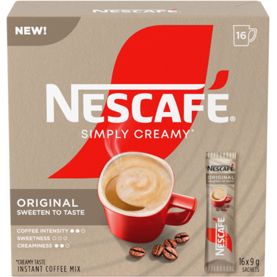 Nescafe Simply Creamy Instant Coffee Single-serve Sachets 144 g, $6.24/100g