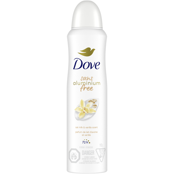 Dove Aluminum Free Deodorant Dry Spray Oat Milk & Vanilla Scent  113 g, $8.84/100g