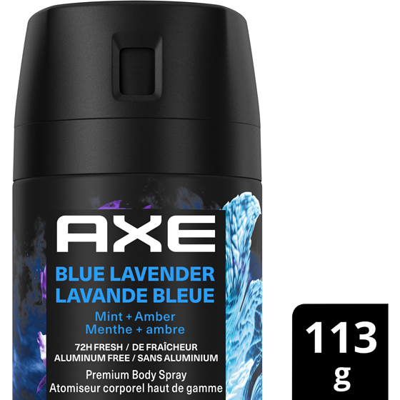 Axe Premium Body Spray for Men, Blue Lavender deodorant 113 g, $7.96/100g