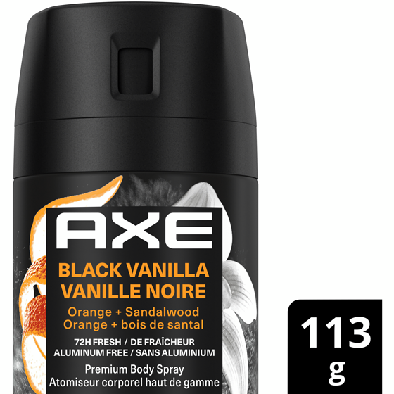 Axe Premium Body Spray for Men, Black Vanilla deodorant 113 g, $7.51/100g