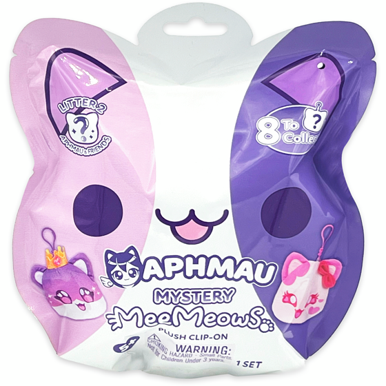 APHMAU Catface Plush Clip-Ons Blind Pack In Pdq 1 ea, $7.00/1ea