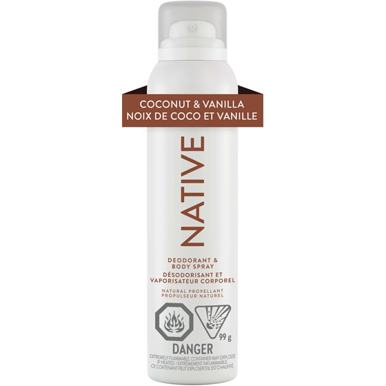 Native Aerosol-Free Spray Deodorant, Coconut & Vanilla 99 g, $7.22/100g