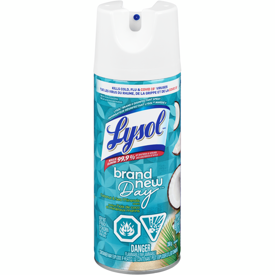 Lysol Brand New Day Disinfecting Spray Coconut 350 g, $2.28/100g