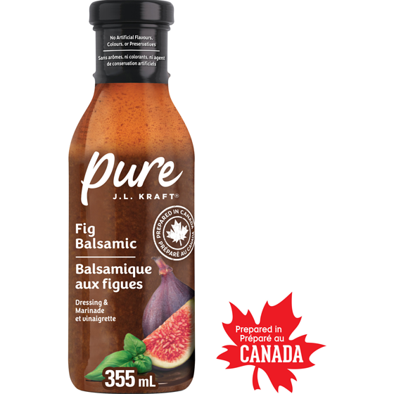 Kraft Vinaigrette et marinade balsamique aux figues pure j.l. kraft, bouteille 355 ml, 1,41 $/100ml