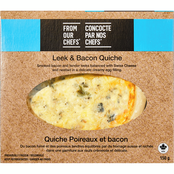 From Our Chefs Leek & Bacon Quiche 150 g, $4.33/100g