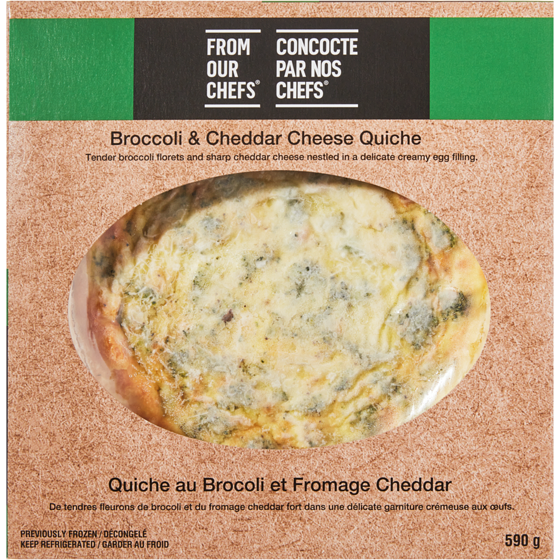 From Our Chefs Broccoli & Cheddar Cheese Quiche 150 g, $4.33/100g