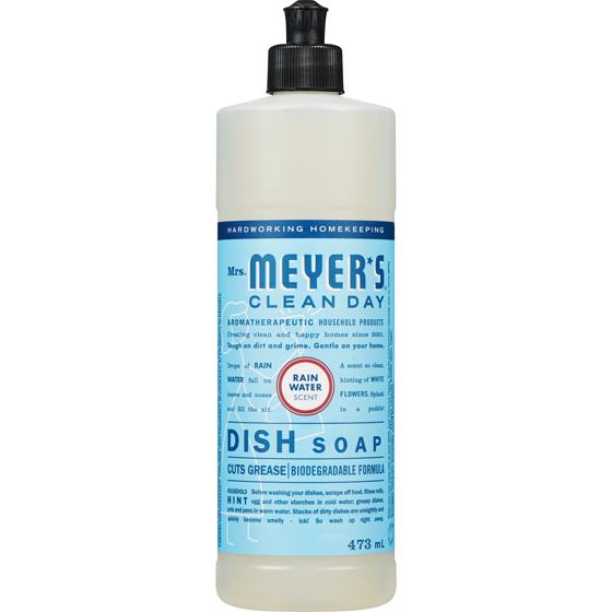 Mrs. Meyer's Clean Day Dish Soap Rain Water 473 ml, $1.69/100ml