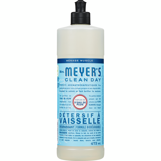 Mrs. Meyer’s Clean Day Savon a vaisselle Eau de Pluie 473 ml, 1,69 $/100ml
