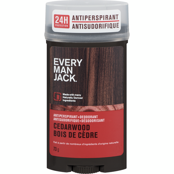 Every Man Jack Antiperspirant Deodorant, Cedarwood 73 g, $10.95/100g