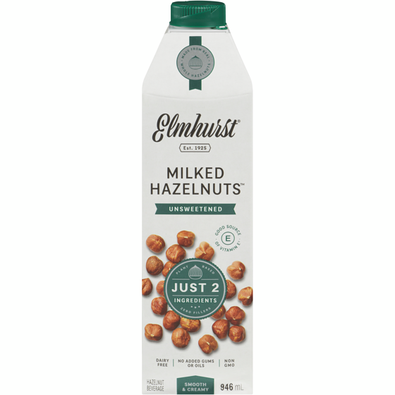Elmhurst Milked Hazelnuts Hazelnut Beverage Unsweetened 946 ml, $0.98/100ml