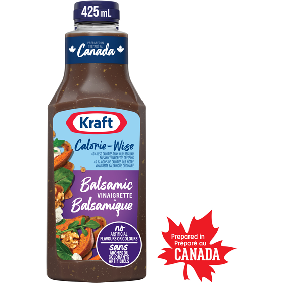 Kraft Calorie-Wise Balsamic Vinaigrette Salad Dressing 425 ml, $0.94/100ml