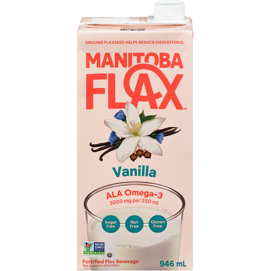 Manitoba Millling Co Milled Whole Seed Flax Beverage Unsweetened Vanilla 946 ml, $0.74/100ml