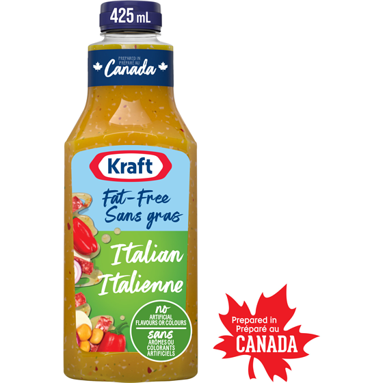 Kraft Fat Free Italian Salad Dressing 425 ml, $0.94/100ml