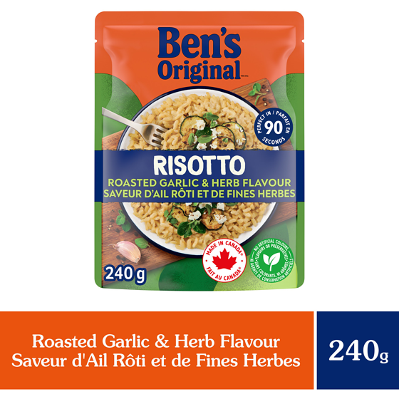 Ben’s Plat D’accompagnement de Risotto à L’ail Rôti et aux Herbes 240 g, 2,08 $/100g