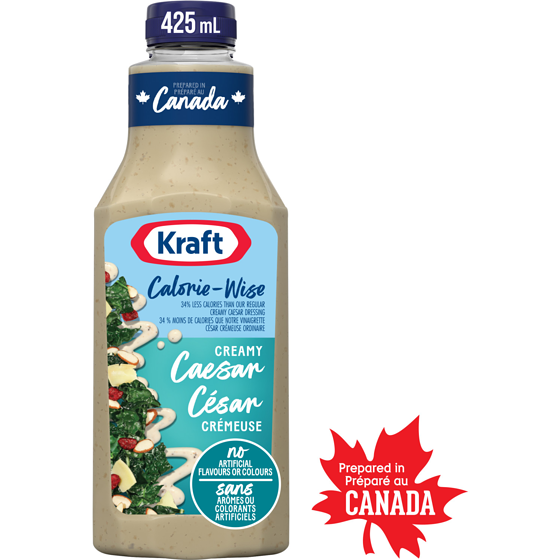 Kraft Calorie-Wise Creamy Caesar Salad Dressing 425 ml, $0.94/100ml