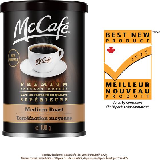 McCafé McCafé Café Instantané De Qualité Supérieure, Torréfaction Moyenne 100 g 100 g, 10,99 $/100g