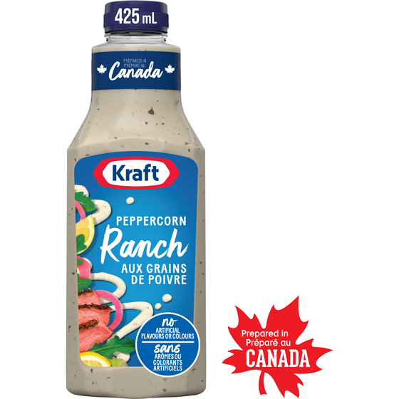 Kraft Peppercorn Ranch Salad Dressing 425 ml, $0.94/100ml