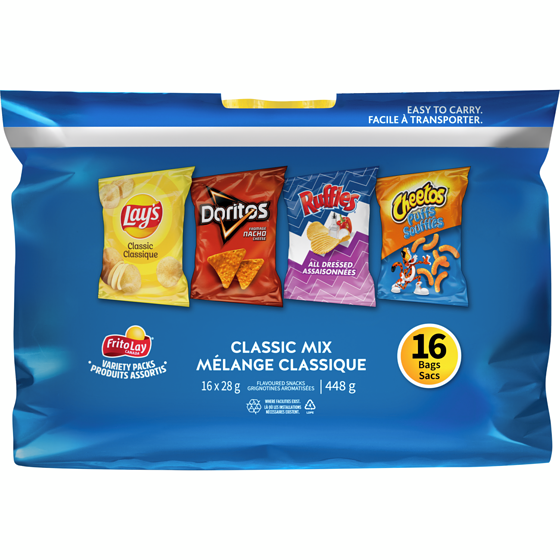 Frito-lay Classic Mix Variety Packs 448 g, $2.23/100g