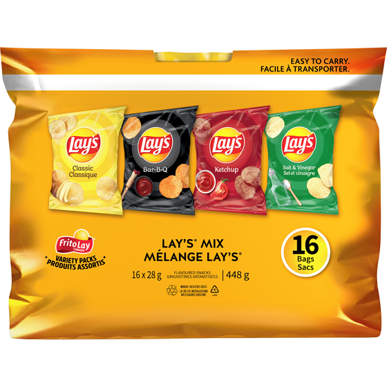 Frito-lay Multipack Lay's Mix  448 g, $2.68/100g