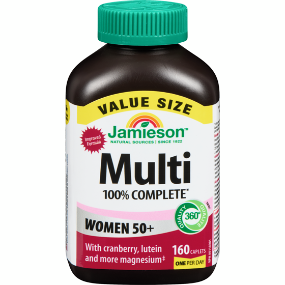 Jamieson Multi 100% Complete Women 50+ Value Size 160 ea, $0.20/1ea