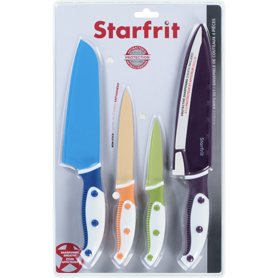 Starfrit 4 Piece Knife Set 1 ea, $24.00/1ea