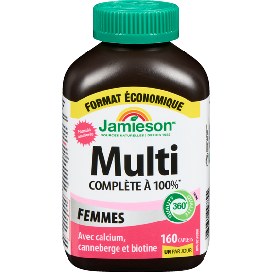 Jamieson Multi complète à 100% femmes format économique 160 ea, 0,20 $/1ch