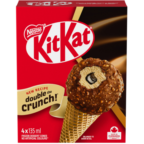 Nestlé Kitkat Cones, Frozen Dessert, Crafted In Canada 0.54 l, $1.35/100g