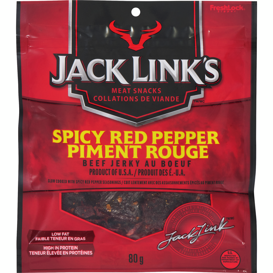 Jack Links Beef Jerky Spicy Red Pepper - 80 g | Atlantic Superstore