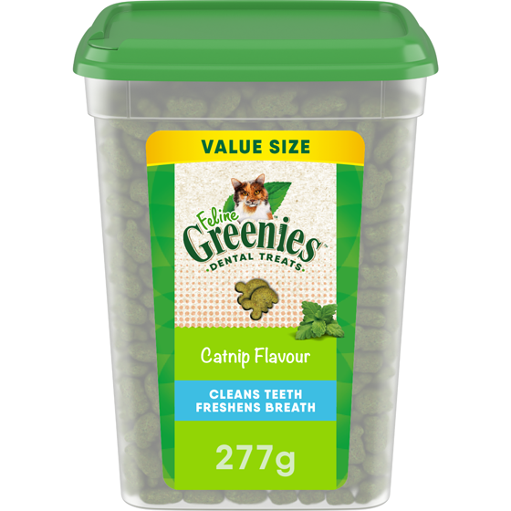 Greenies Feline Adult Natural Dental Care Cat Treats Catnip Flavour Value Size 276 g, $5.43/100g
